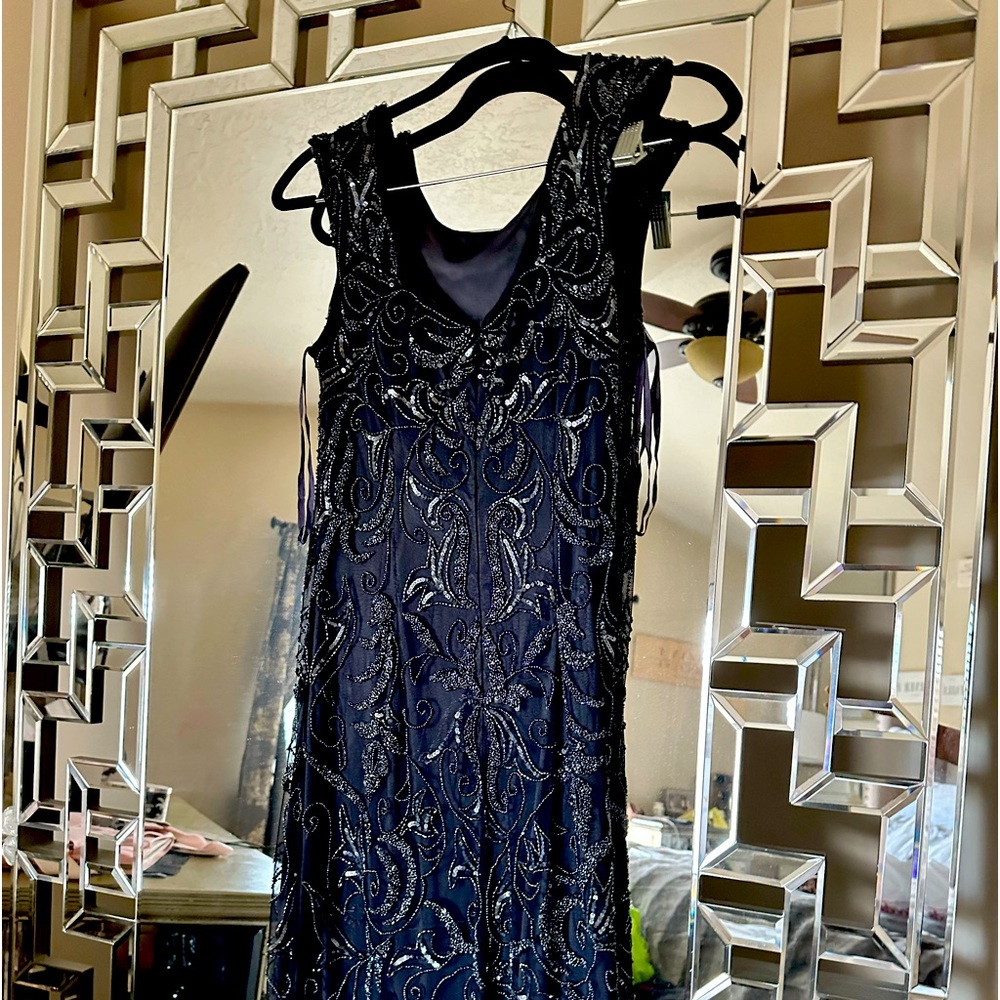 Adriana Papel size 8 blue dress